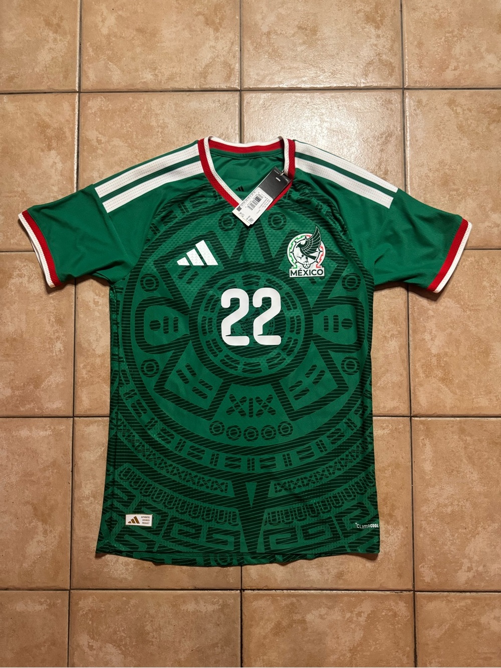 Mexico 2026 Home Authentic Jersey Adidas Lozano S Small BNWT El Tri Shirt Kit